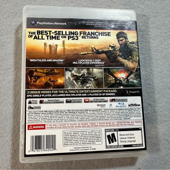 Call of Duty: Black Ops Sony PlayStation 3 PS3 2010 Game - Picture 7 of 7